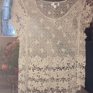 Lace knitted shirt